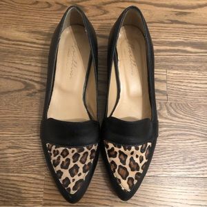 Leather & Leopard Loafer - Made in Italy